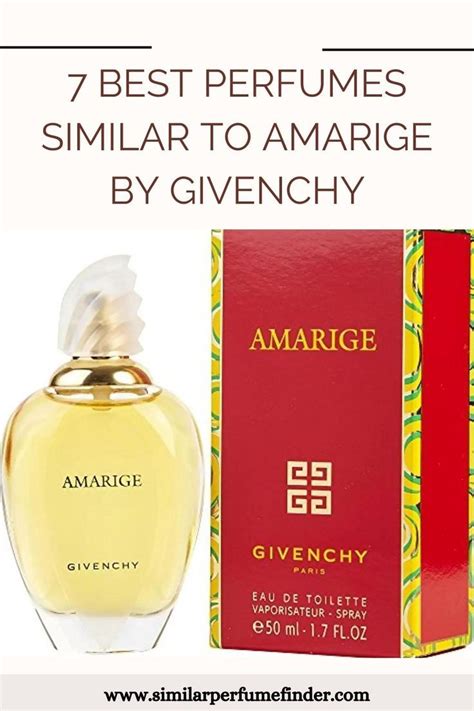 Similar Perfumes to Givenchy Amarige for women 